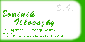 dominik illovszky business card